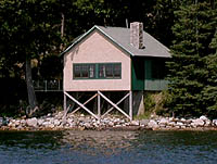 One of 15 cottages, Boathouse Cottage was once the boathouse for Shore Oaks.